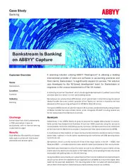 Preview of the Bankstream Case Study