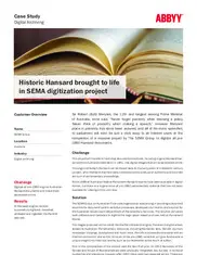 Preview of the SEMA Group Case Study