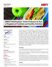 Preview of the Prolepsis Institute Case Study