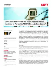 Preview of the Oficina de Infraestructura Penitenciaria Case Study