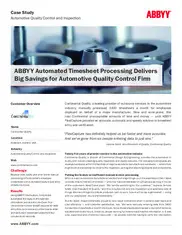 Preview of the Continental Quality Case Study