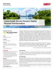 Preview of the Family Service Toronto Case Study