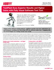Preview of the TestPlant Case Study