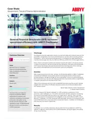 Preview of the Finanční správa Case Study