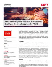 Preview of the FAMIQ Case Study