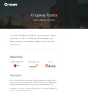 Preview of the Kingsway Toyota Case Study