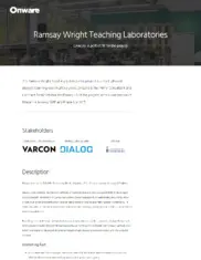 Preview of the Ramsay Wright Teaching Laboratories Construction Company Case Study