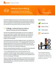 Preview of the Medical Claims Billing Case Study