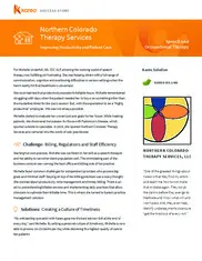 Preview of the Northern Colorado Therapy Services Case Study