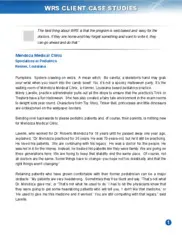 Preview of the Mendoza Medical Clinic Case Study