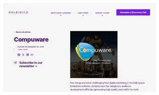 Preview of the Compuware Case Study