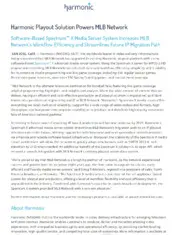 Preview of the MLB Network Case Study