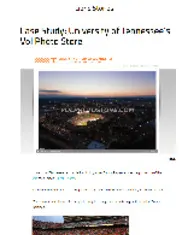 Preview of the University of Tennessee Case Study