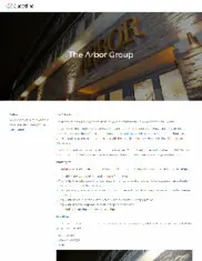 Preview of the The Arbor Group Case Study