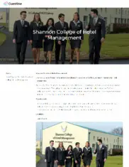 Preview of the Shannon College of Hotel Management Case Study