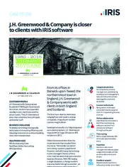 Preview of the J.H. Greenwood Case Study