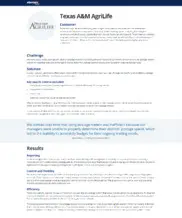Preview of the Texas A&M AgriLife Case Study