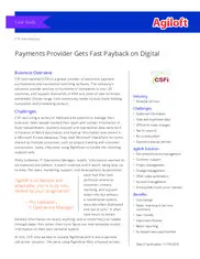 Preview of the CSFi Case Study
