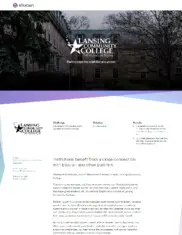 Preview of the Lansing Community College Case Study