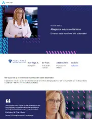 Preview of the Allegiance Insurance Services Case Study