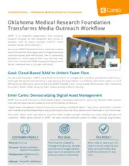 Preview of the Oklahoma Medical Research Foundation Case Study