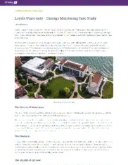 Preview of the Loyola University Chicago Case Study
