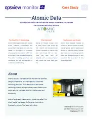 Preview of the Atomic Data Case Study