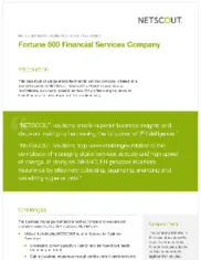 Preview of the Fortune 500 Financial Services Company Case Study