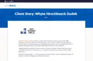 Preview of the Whyte Hirschboeck Dudek Case Study