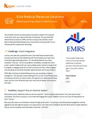 Preview of the Elite Medical Revenue Solutions Case Study