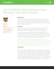 Preview of the City of Suffolk Case Study