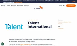 Preview of the Talent International Case Study