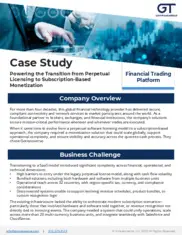 Preview of the Financial Trading Company Case Study
