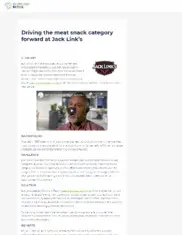 Preview of the Jack Link’s Case Study