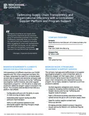 Preview of the Global Electronics Manufacturing Company Case Study