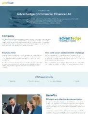Preview of the Advantedge Commercial Finance Ltd Case Study