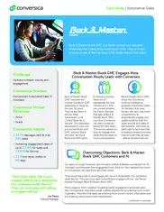 Preview of the Beck & Masten Buick GMC North Case Study