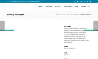 Preview of the Sureway Paving Ltd Case Study