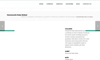 Preview of the Homework Help Global Case Study