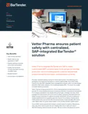 Preview of the Vetter Pharma Fertigung GmbH & Co. KG Case Study