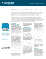 Preview of the Leading Chemical Manufacturer Case Study