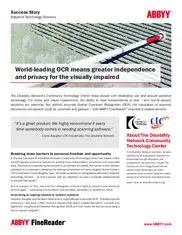 Preview of the The Disability Network Case Study