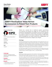 Preview of the KIPO Case Study