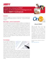 Preview of the ONSET Case Study