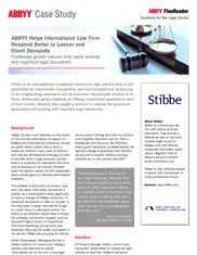 Preview of the Stibbe Case Study