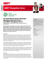 Preview of the Royal Botanic Garden Edinburgh Case Study