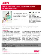 Preview of the LULU Software Case Study