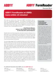 Preview of the Ural Bank for Reconstruction and Development Case Study