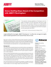 Preview of the Kimco Staffing Services Case Study