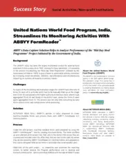 Preview of the United Nations World Food Program Case Study